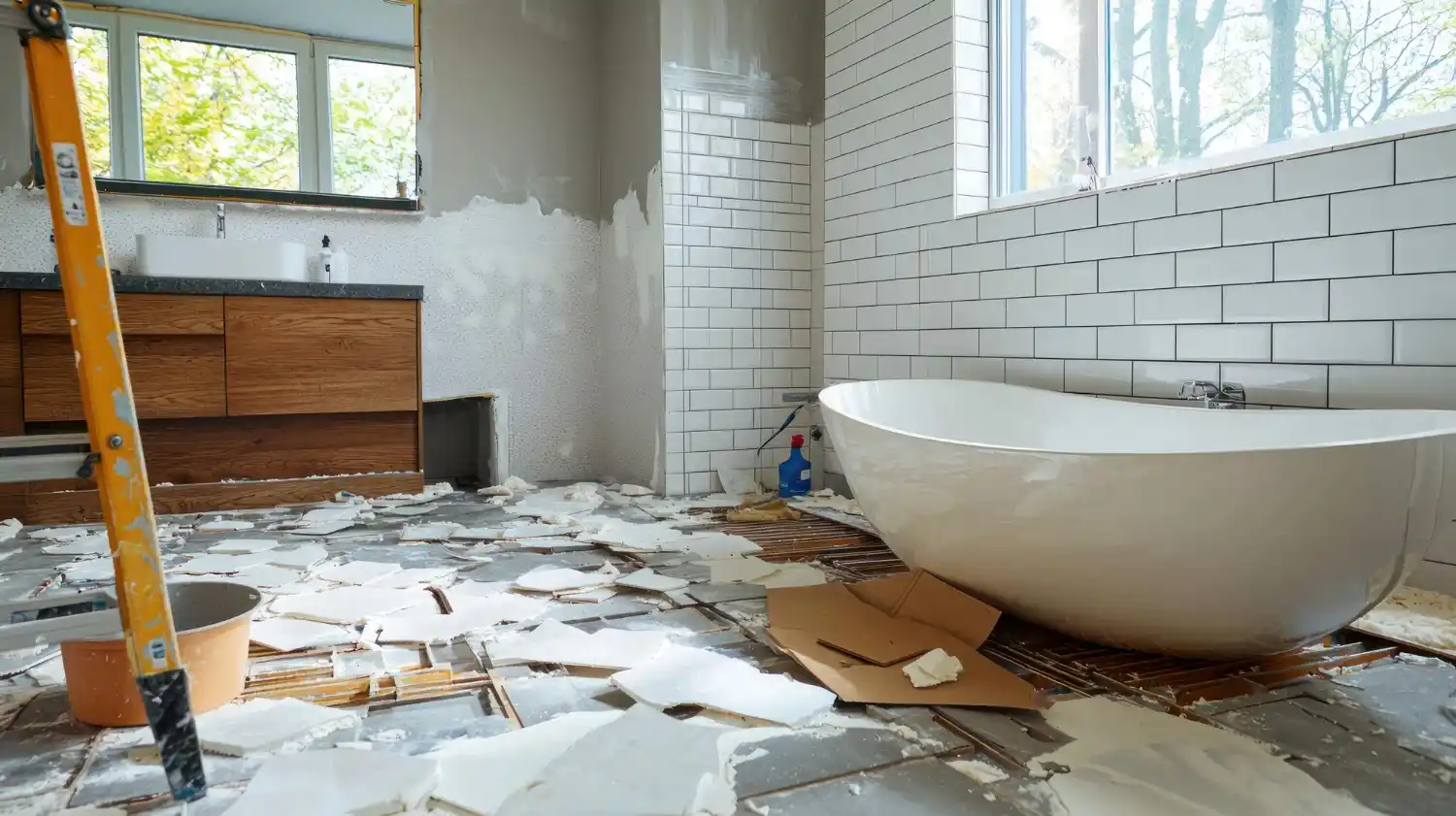 Professional bathroom remodeling service in Reston VA with modern fixtures and elegant design