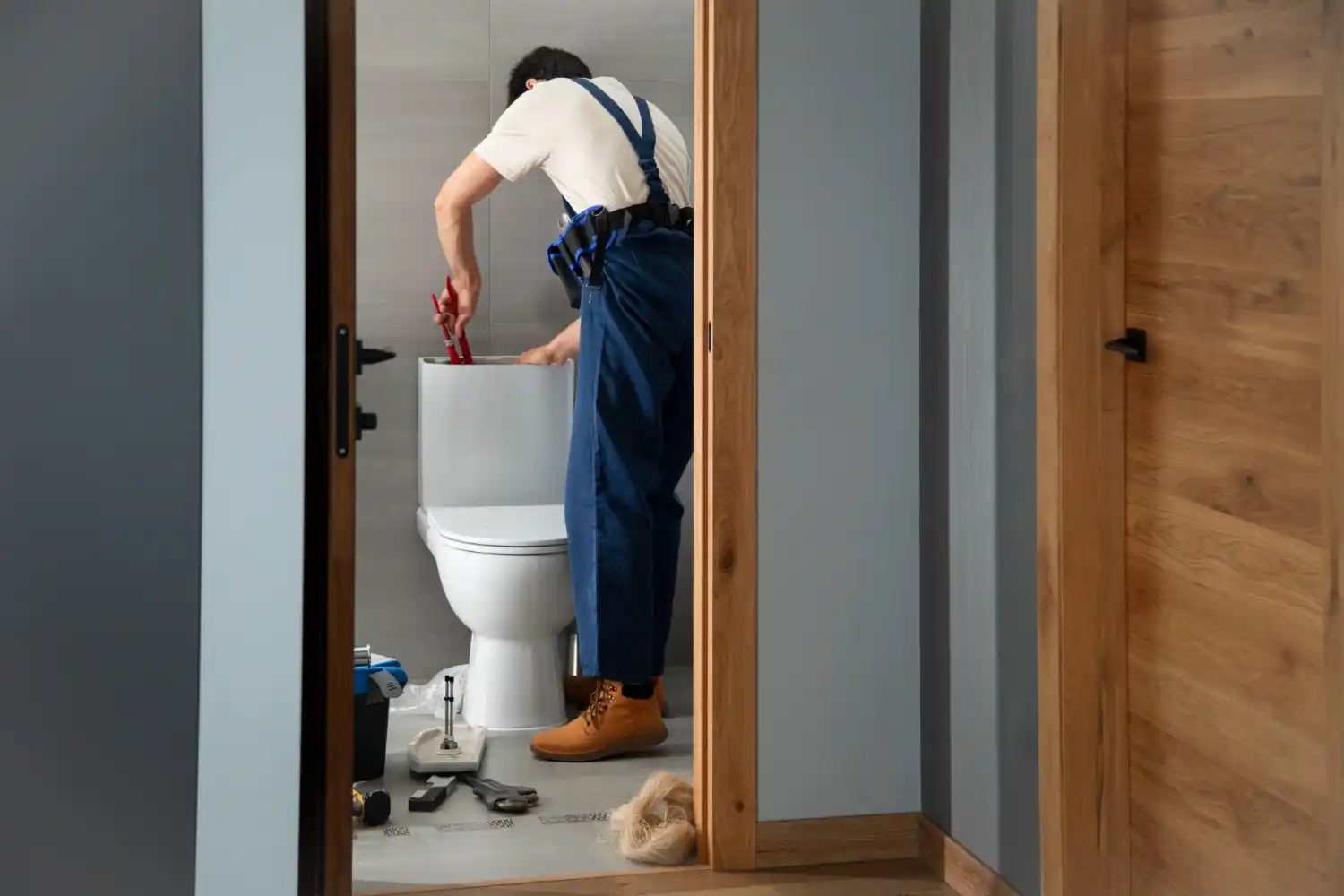 Before and after bathroom renovation showcasing upgraded design and functionality